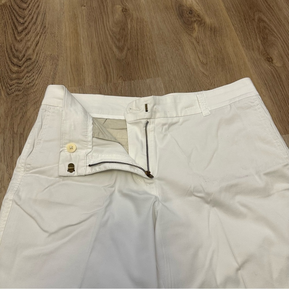 J. Crew White Women's Cotton Shorts - Picture 3 of 5